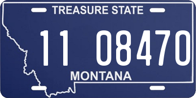 MT license plate 110847O