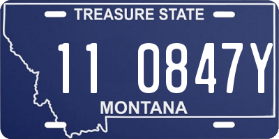 MT license plate 110847Y