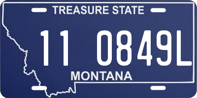 MT license plate 110849L