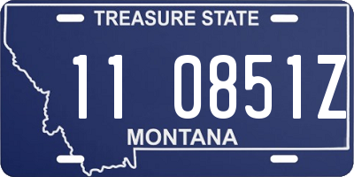 MT license plate 110851Z