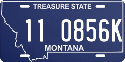 MT license plate 110856K