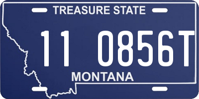 MT license plate 110856T