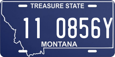 MT license plate 110856Y