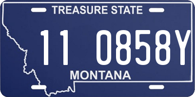 MT license plate 110858Y