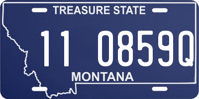 MT license plate 110859Q