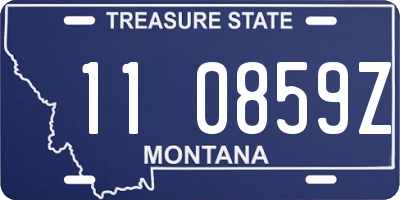 MT license plate 110859Z