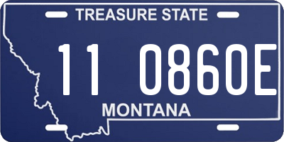 MT license plate 110860E