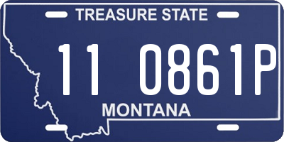 MT license plate 110861P