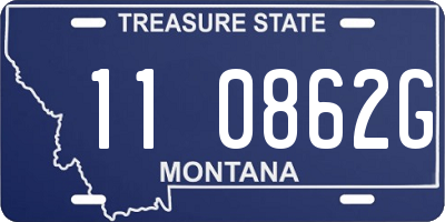 MT license plate 110862G