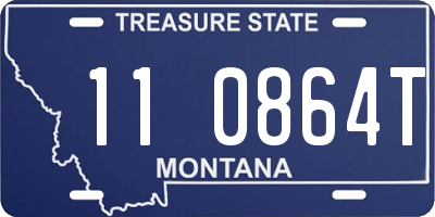 MT license plate 110864T