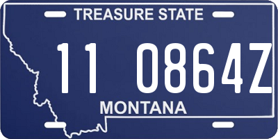 MT license plate 110864Z