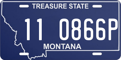 MT license plate 110866P