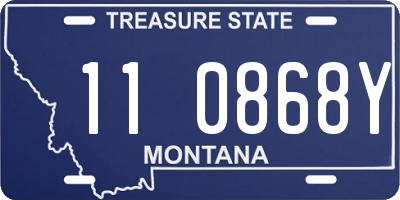MT license plate 110868Y