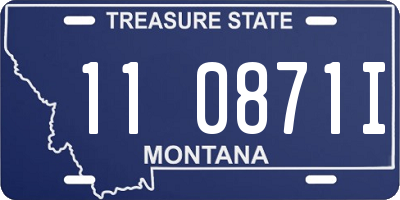 MT license plate 110871I