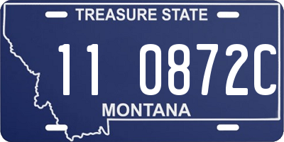 MT license plate 110872C