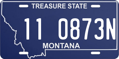 MT license plate 110873N