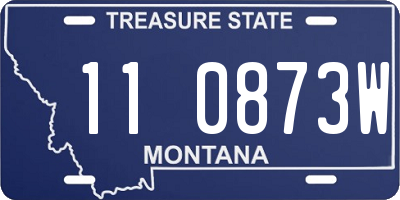 MT license plate 110873W