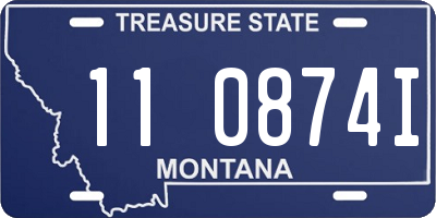 MT license plate 110874I