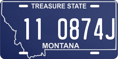 MT license plate 110874J