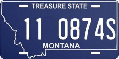 MT license plate 110874S