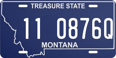 MT license plate 110876Q