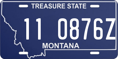 MT license plate 110876Z