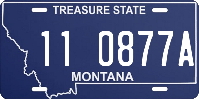 MT license plate 110877A