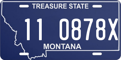 MT license plate 110878X