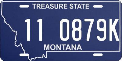 MT license plate 110879K