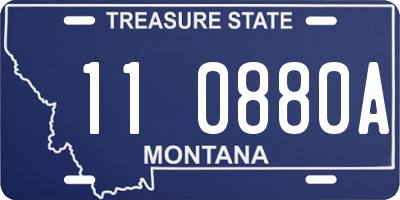 MT license plate 110880A