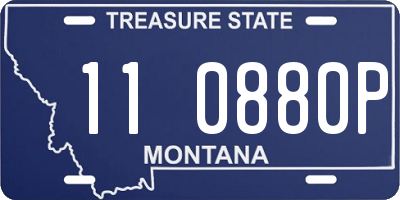 MT license plate 110880P