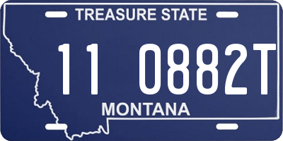 MT license plate 110882T