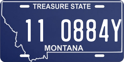 MT license plate 110884Y