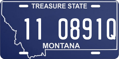 MT license plate 110891Q