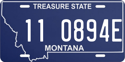 MT license plate 110894E