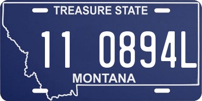 MT license plate 110894L