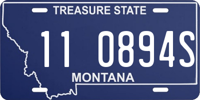 MT license plate 110894S