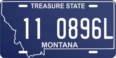 MT license plate 110896L