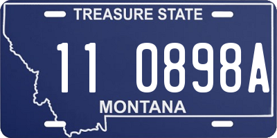 MT license plate 110898A