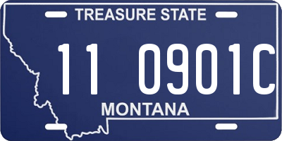 MT license plate 110901C