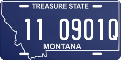 MT license plate 110901Q