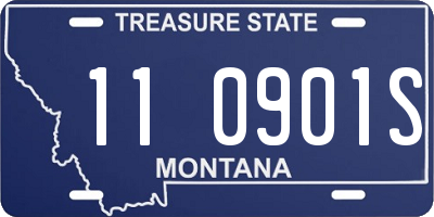 MT license plate 110901S