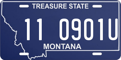 MT license plate 110901U
