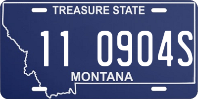 MT license plate 110904S