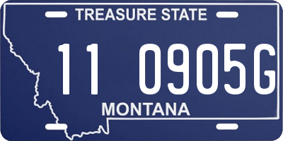 MT license plate 110905G