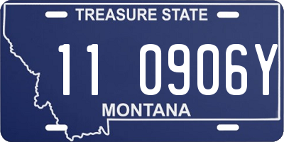 MT license plate 110906Y