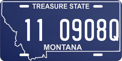MT license plate 110908Q