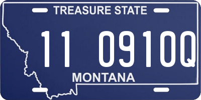 MT license plate 110910Q