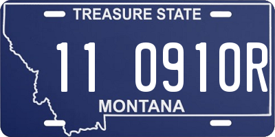 MT license plate 110910R