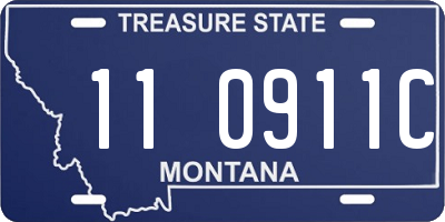 MT license plate 110911C